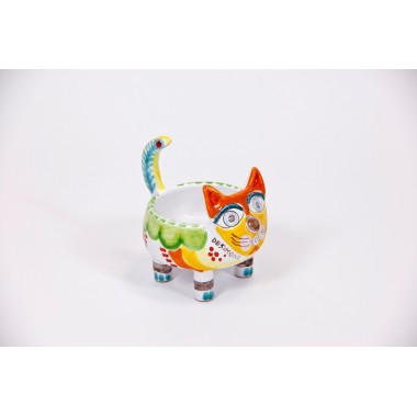 Gatto Portapianta Folk GT207 Ceramiche De Simone Gatto Portapianta Folk GT207 Ceramiche De Simone